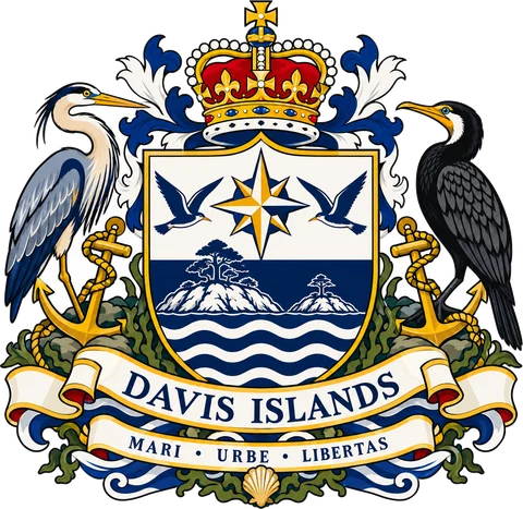 Coat of arms of the Davis Islands